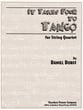 IT TAKES FOUR TO TANGO STRING QUART cover